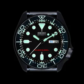 SKX007/SRPD Lumed Ceramic Bezel Insert: SMP style Blue/White