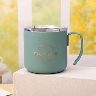 Stainless steel vacuum flask with handle