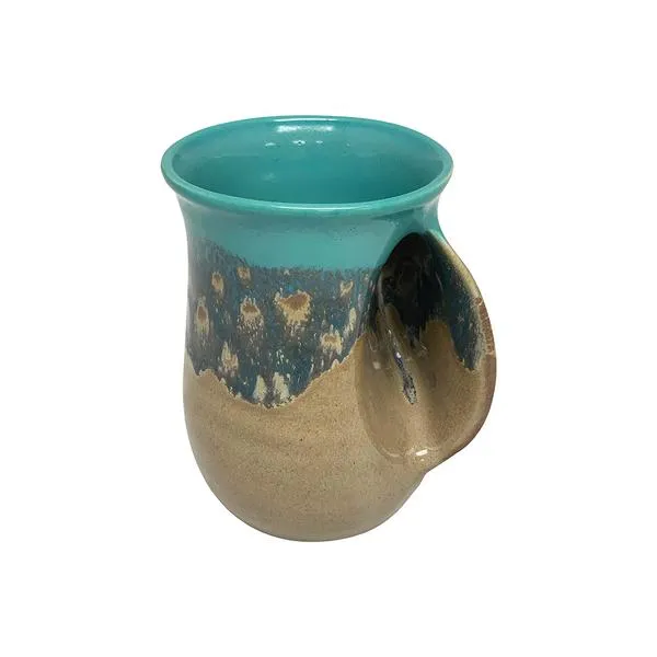 Tea/Coffee Handwarmer Ceramic Mug - Right Handed