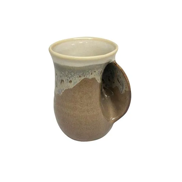 Tea/Coffee Handwarmer Ceramic Mug - Right Handed