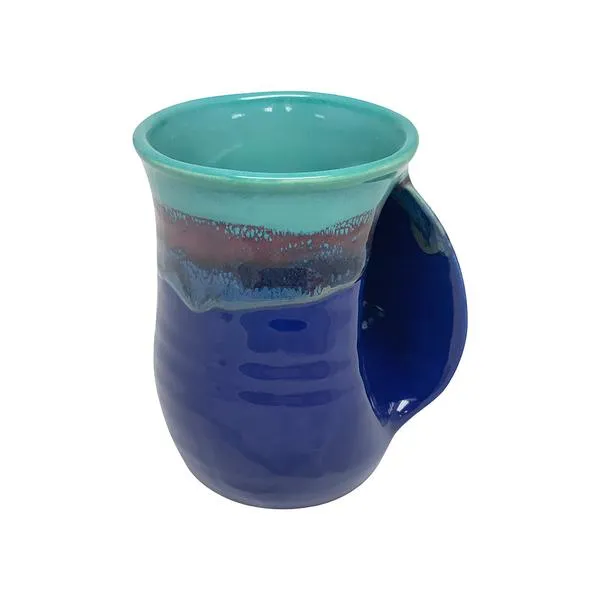 Tea/Coffee Handwarmer Ceramic Mug - Right Handed