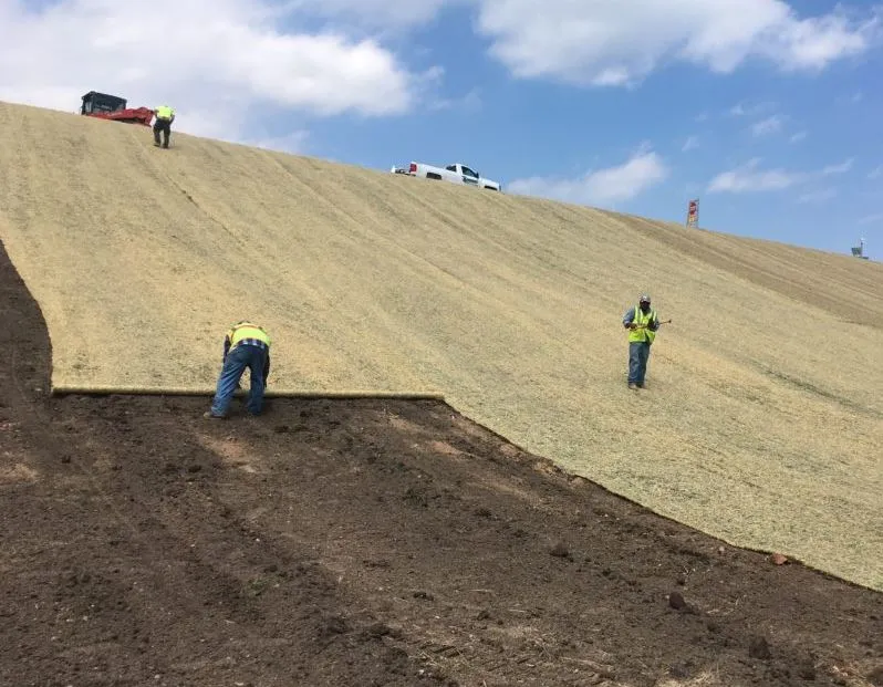 Temporary Straw Double Net - Erosion Control Blanket - 8' x 112.5'