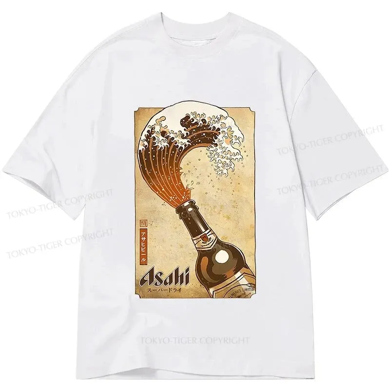 Tokyo-Tiger Asahi Logo Japanese Classic T-Shirt